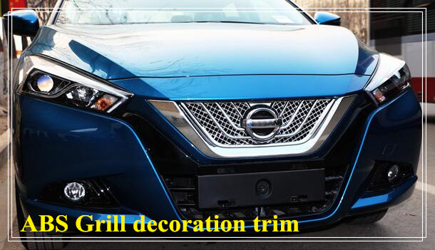 Haute qualité ABS 1pcs voiture grillage décoration pour Nissan Lannia / bluebird 2016
