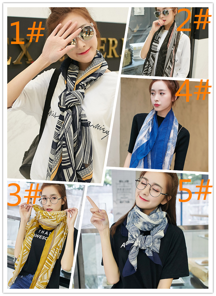 

Ladies Women soft silk cotton autumn winter scarves fashion wraps scarf pashmina casual beach accessories, 5 colors to choose