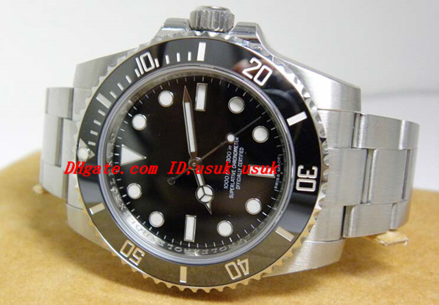 

Luxury Watch 2018 New 114060 Sapphire Bezel Black Stainless Steel Bracelet Automatic Sport Mens Watch Men's Wrist Watches