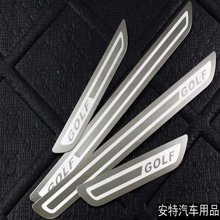 

Stainless Steel Exterior Scuff Plate Door Sill for 2015 Volkswagen Golf Welcome Pedal Threshold Strip Car Styling Accessories 4 pcs/set