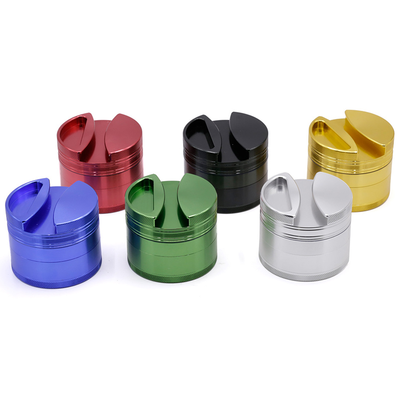 

Concave Herb Grinder 75mm 4 Layers Metal Aluminum Alloy tobacco for rolling papers Grinder 6 Colors VS Phoenician Grinder OEM