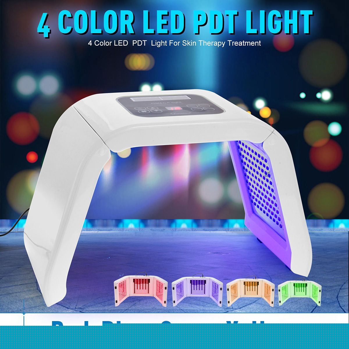 Newest Type Red Blue Yellow Green Light PDT Photon Therapy Skin Care Beauty Equipment Machine Hot Sale
