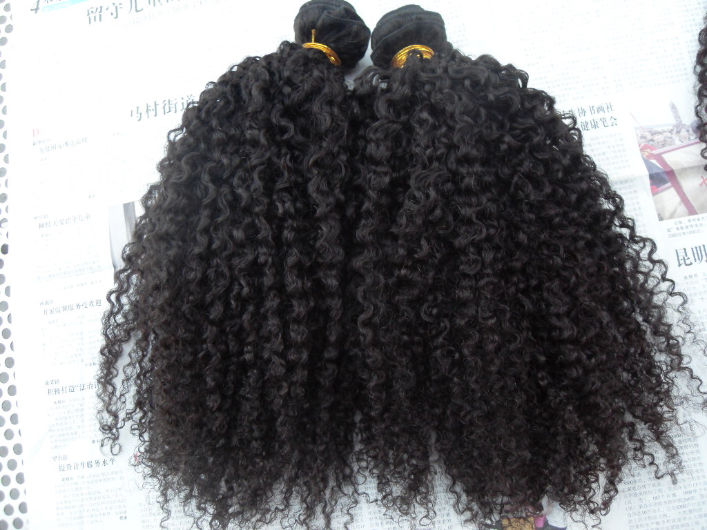 

brazilian curly hair weft hair extensions unprocessed curly natural black color human extensions can be dyed