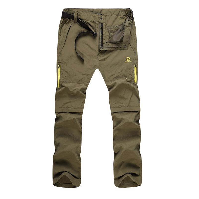 Wholesale-Hot Summer Outdoor Quick-drying Pants Men Detachable Two Parts Mountaineering Sports Pants Trousers Trousers 9999