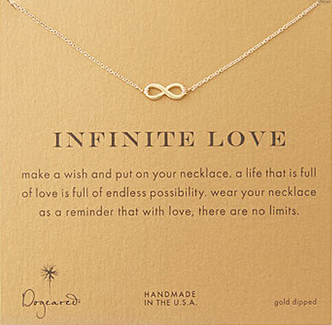 

Love Pendent Dogeared Necklace (Infinite Love ), Noble and Delicate Jewelry,Punk Choker Necklaces Classical Birthday Present, Silver