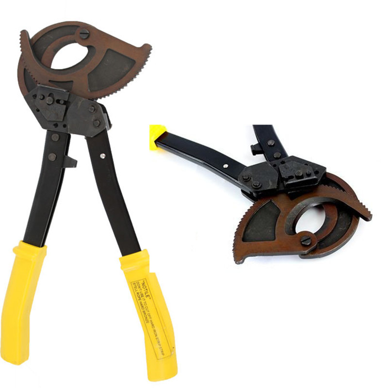 Pelacables pelacables multifuncional trinquete cortador de cable de aluminio herramienta de corte manual para reparaci/ón el/éctrica dom/éstica