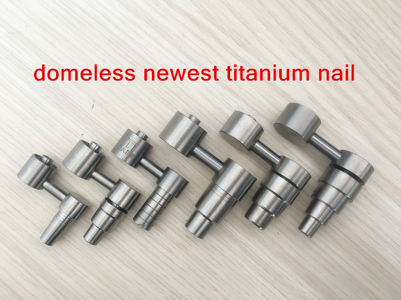 

(wholesale best price) GR2 Domeless Side Arm Titanium Nail E-nail Dab Carb Cap of sale