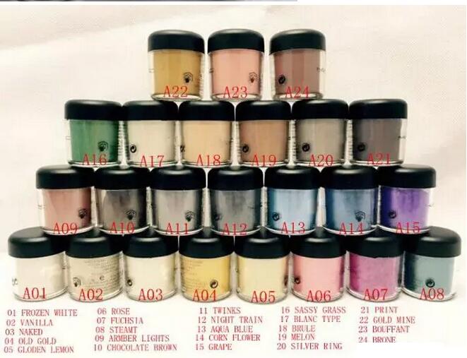 

24 Colors Eye Shadow Powder pigment Colorful Makeup Mineral Eyeshadow Single Color Pigment 7.5g Powder Eyeshadow, Multi