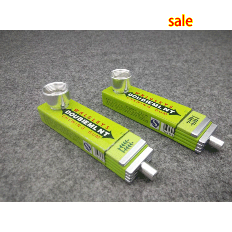 En gros 2016 Nouvelle Vente Chaude De Mode Chewing Gum Forme Métal Tabac Pipes Pipe Livraison Gratuite