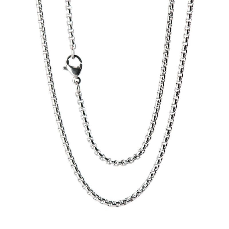 

10pcs super lowest price Silver Stainless Steel 24" 2mm 3mm 4mm box necklace Chain