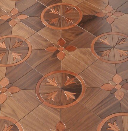 Red Walnut floor art medallion ceramics effect finished PVC backdrops flower home bedroom set solid timber flooring tiles wood parquet wooden pro-image-405153274