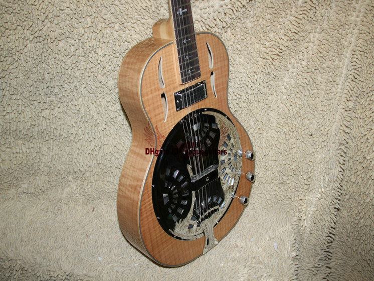 

Custom Wood Dobro Electric Guitar High Quality Electric Guitar Free shipping