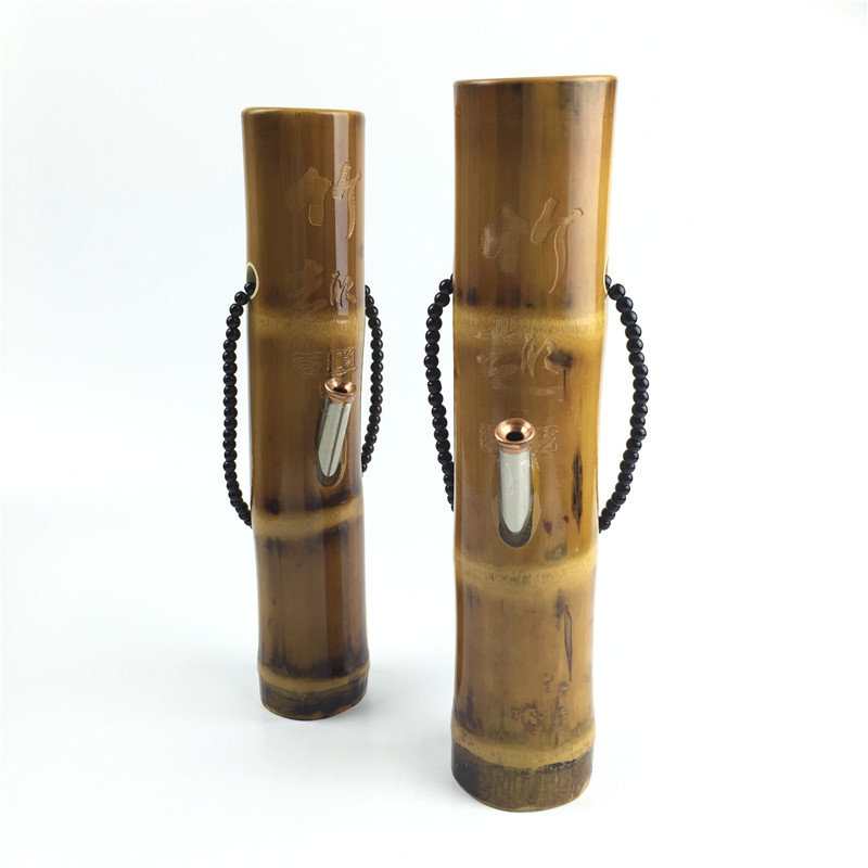

10.5 Inch Bamboo Recycler Oil Rigs Water Bongs for Smoking Mini Oil Rig Bamboo Bongs Water Pipe Thick Smoking Pipes Hookahs