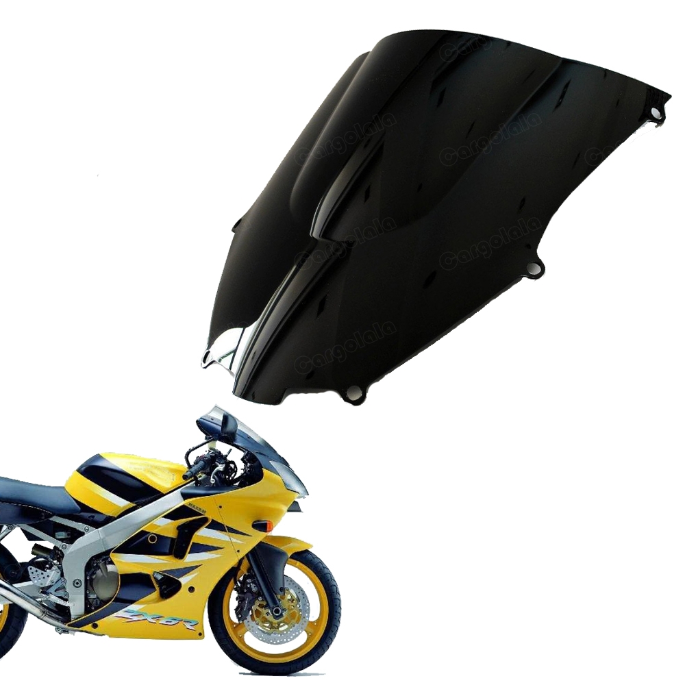 Bouclier pare-brise noir ABS neuf pour moto Kawasaki Ninja ZX-9R 2000-2003