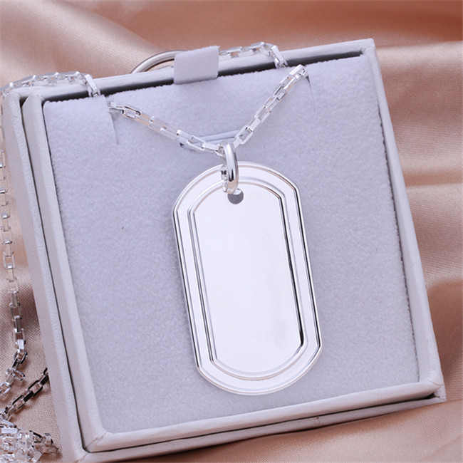 

Hot sale Medals necklace sterling silver necklace STSN273,wholesale fashion 925 silver pendant necklace factory direct sale free shipping