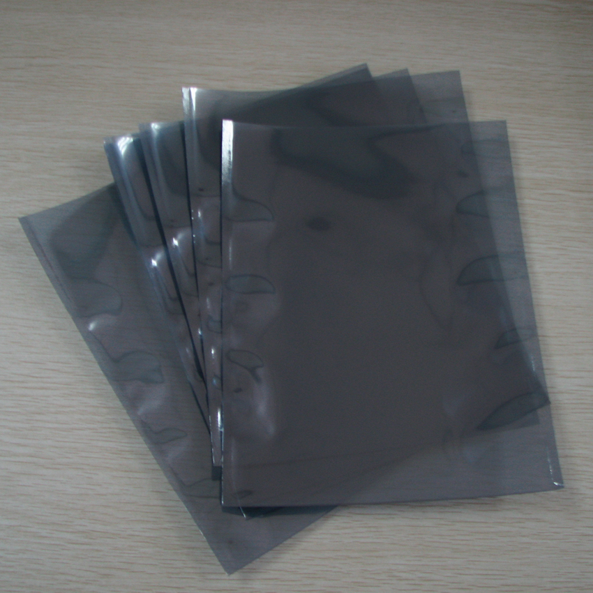 

hot sale gift bags flat antistatic shielding esd plastic open top bags 100pcs free packing pcb parts apet cpp electrostatic