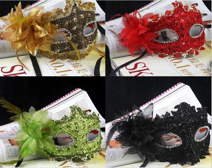 

The new mask negative patch grade fine leather belt dragon lily Princess Masquerade Mask