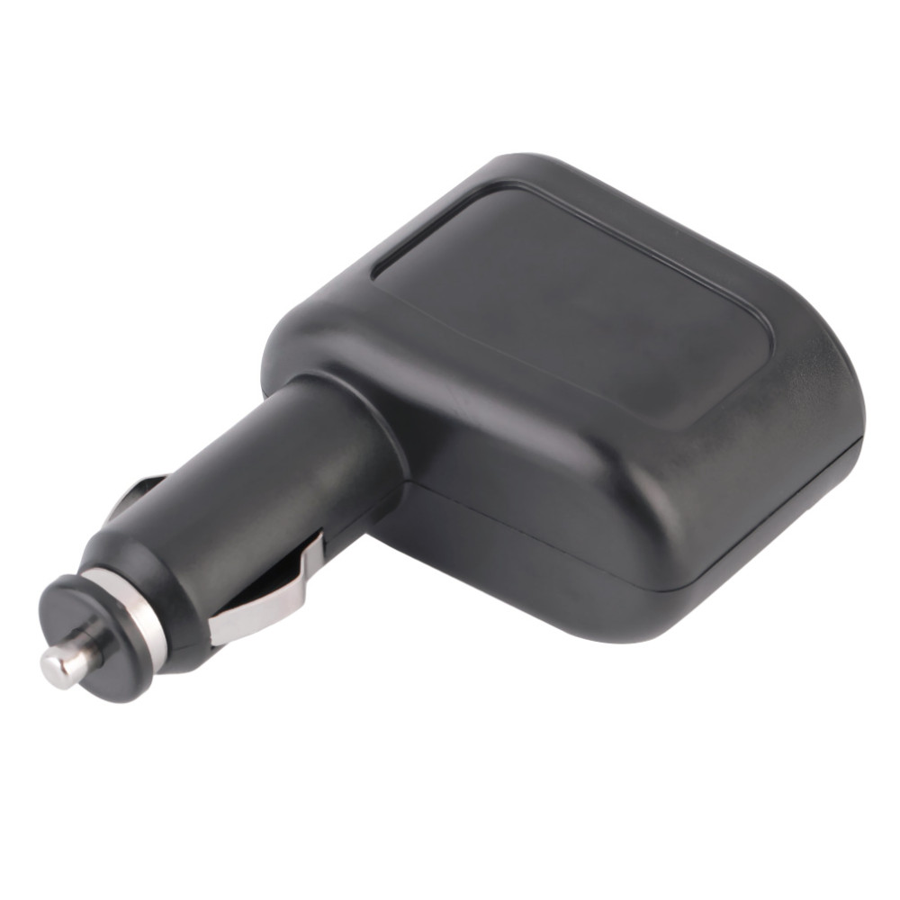 

Universal 1x2 Car USB Charger Supply Double Sockets Car styling accessories Cigarette Lighter Extender Splitter, Black