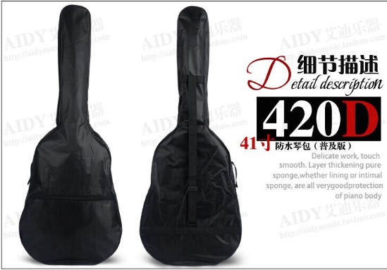 Free shipping High quality 38"Guitar case universal bag side zipper waterproof Guitar Soft Case Gig Bag Backpack Hot Selling
