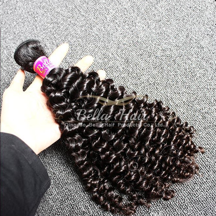 

3pcs lot 1024inch hair weave unprocessed curly hair weft natural color malaysian human hair extensions free shipping bella hair