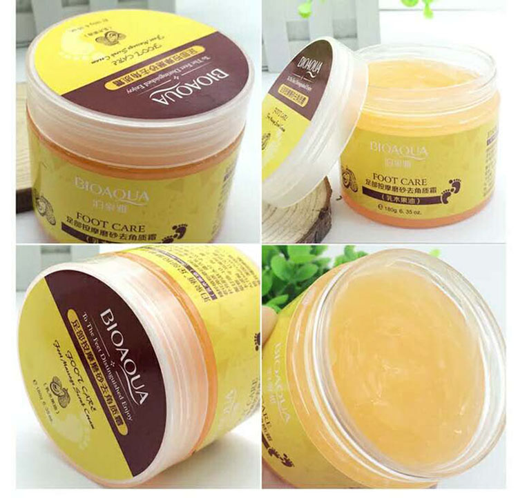 

new BIOAOUA foot massage scrub Scrub Cream exfoliating cream foot care anti cracking cream free shipping