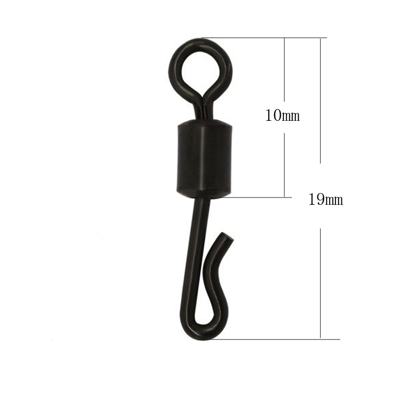 INFOF 200pieces/lot Carp fishing swivels Quick change connector terminal tackle bass fishing swivel carp fishing accessories-image-381115334