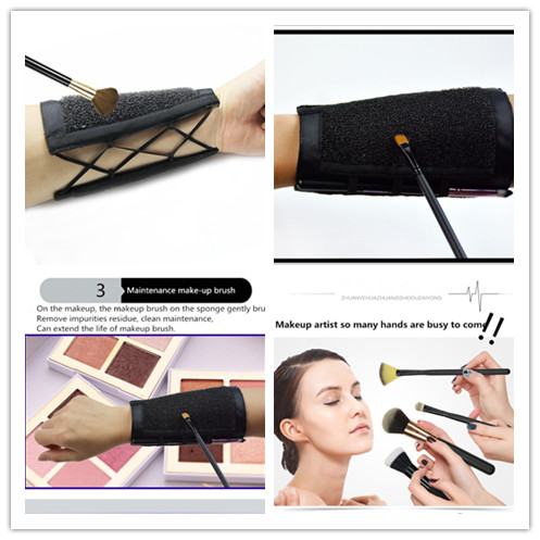 

Arm Makeup Brush Clean Arm Sponge Makeup Brush Clean Belt Arm Belt Cleaning Tool Dry Clean Makeup Brush Color Remover DHL free
