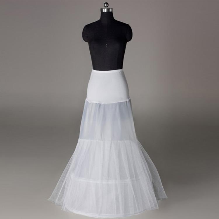 2016 LIVRAISON GRATUITE chaude vente la moins chère A-line jupons de mariage blanc Gratuit Bridal Slip Slip Crinoline Blanc pour robes de mariée