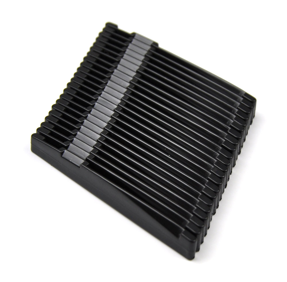 

50pcs Universal Acoustic Guitar Bridge Lower Nut Saddles Plastic Black