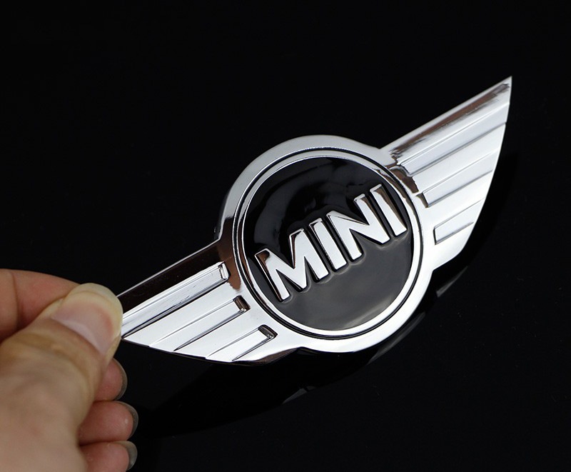 

10Pcs/lot Mini Cooper Logo 3D Car Stickers Metal Emblems for MINI Car Front Badge Logo with 3M sticker for Car Badges Emblem Decoration