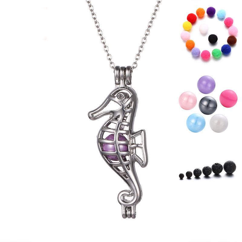 Set á 3 unidades collar caballito de mar Necklace Hippocampus