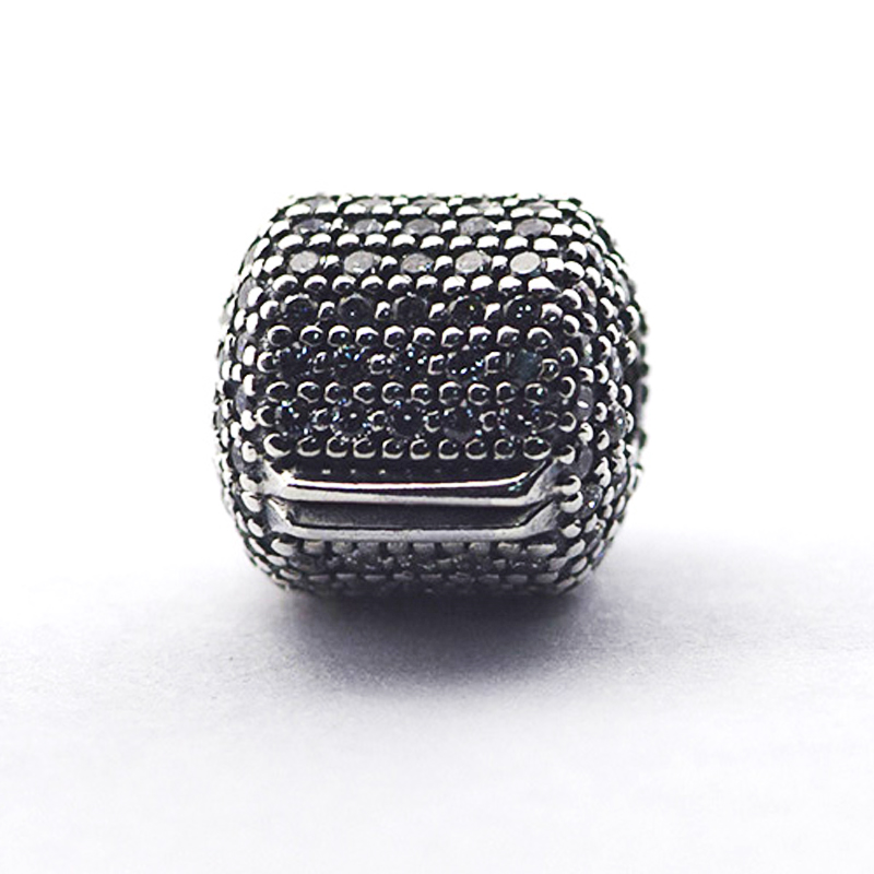 Loose Beads clip 100% Authentic 925 Sterling Silver beads with cz Barrel clip Fits for Pandora Bracelets DIY Jewelry 2016 new mother's day