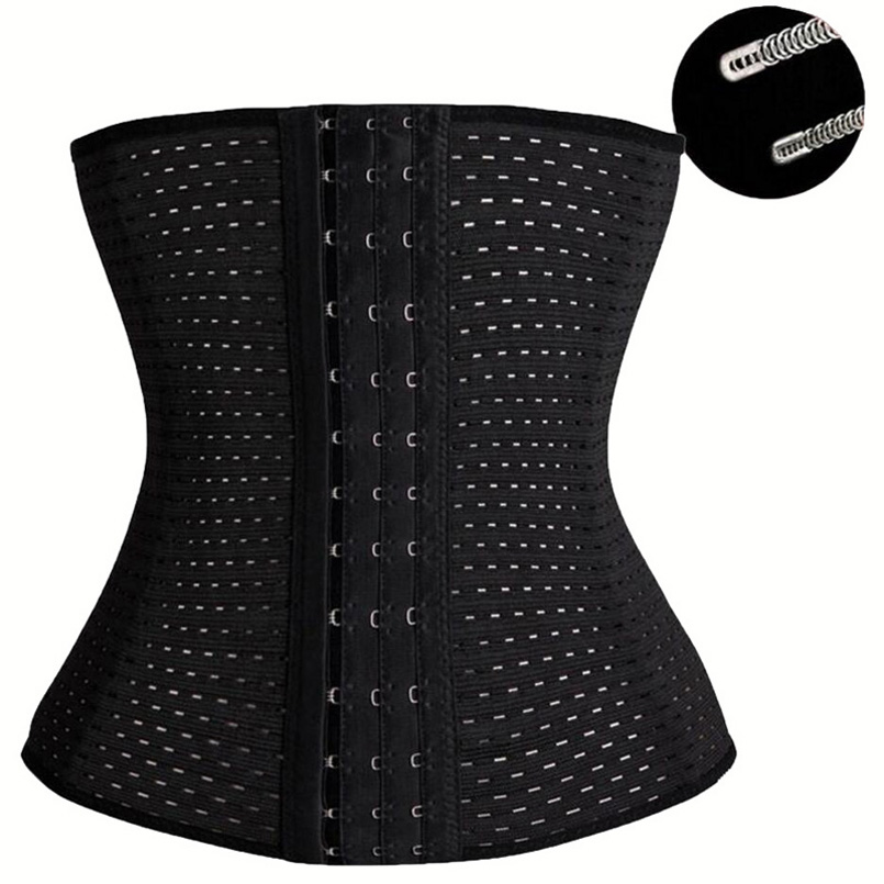 

Women Shapers Waist Trainers Waist Training Belt Underbust Corset Body Shaper Shapewear Lady Plus Size Bodysuit XS-5XL, Black