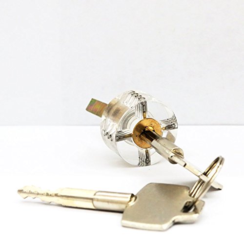 

New Professional Locksmith Supplies Training lock Cutaway Inside view of Practice Keyed locks Skill Pick for Locksmith clear cross door lock