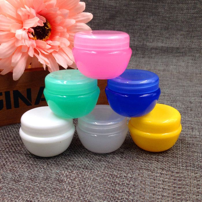 

20g Refillable Empty Plastic Essence Bottle Color Mushroom Face Cream Jar Cosmetic Packaging Containers 50pcs/lot HN03