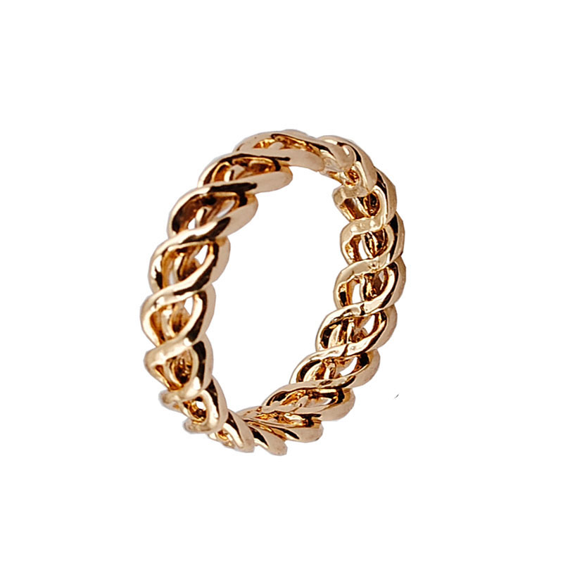 

NEW Ladies' Ring 100% Environmentally Friendly Material Zinc Alloy Twist Round 1pcs / lot Large Drop Shipping, Silver