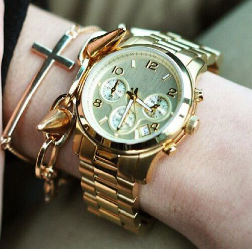 

Famous brand M wrist watch Japan Gold Movement M Classic Metal Watch+ 4 colors available men women gold stainless steel brand fashion watch