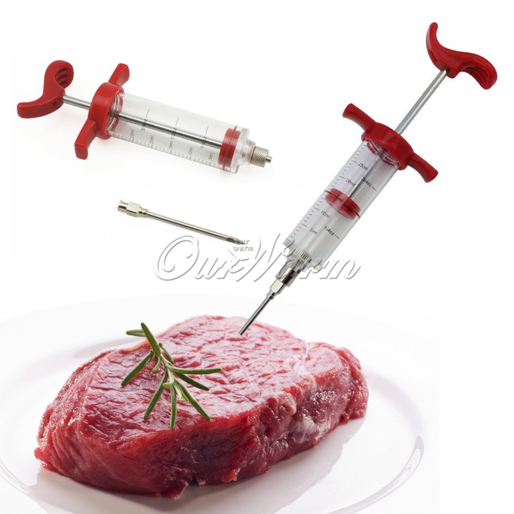Barbecue Syringe Sauce Injector BBQ Tools Set Grill Turkey Kitchen Accessories