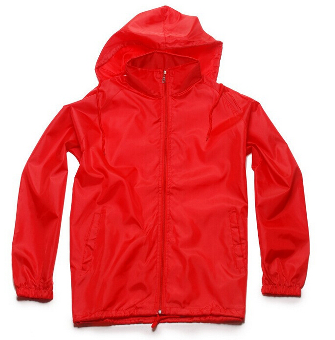 

2016 high quality Autumn men's sports jacket Outdoor sportswear Thin Windbreaker jacket Zipper Coats Outwear men's clothing, Orange