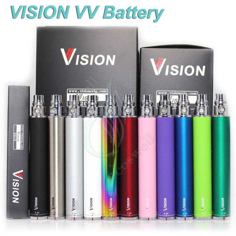 

Vision Spinner electronic cigarette ego c 3.3-4.8V Variable Voltage VV battery 650 900 1100 1300mAh e cigs ego Cartridges atomizers