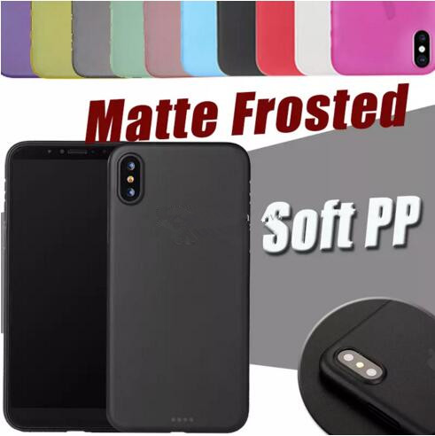 

0.3mm Ultra Thin Slim Matte Frosted Phone Case Full Coveraged Transparent Flexible PP Cover For iPhone 11 pro MAX X XS XR 8 7 6 6s Plus, Rose red