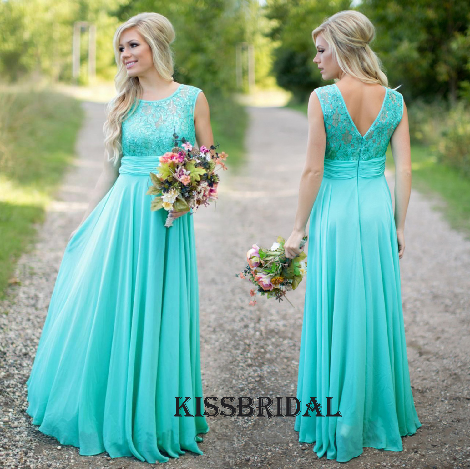 turquoise wedding bridesmaids dresses