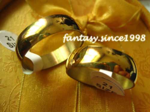 

wholesale bulk lots 30pcs 6mm gold stainless steel polished rings free post