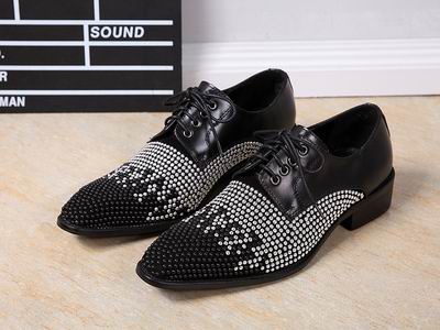 

Personalized Rhineston Lace Up Men Black Leather Shoes Fashion Square Toe Lace Up Red Luxury Dressing Up Party Shoes 38-46