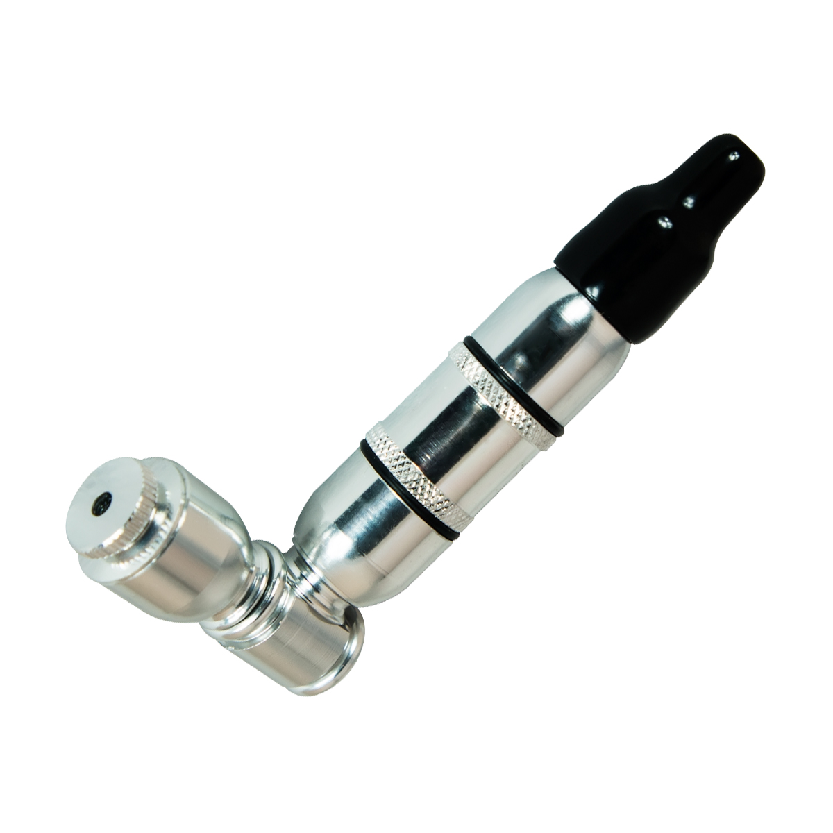 

100mm Silver Straight Pocket Smoking Pipe Metal Hand Pipe Smoking Accessories Free Shipping