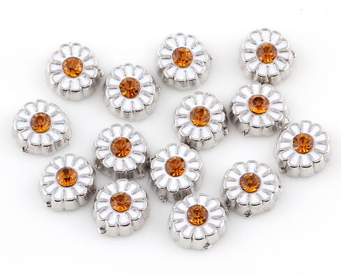 

20pcs/lot Crystal Sunflower Floating Locket Charms DIY Alloy Accessories Fit For Living Magnetic Memory Glass Floating Locket, Bronze;silver