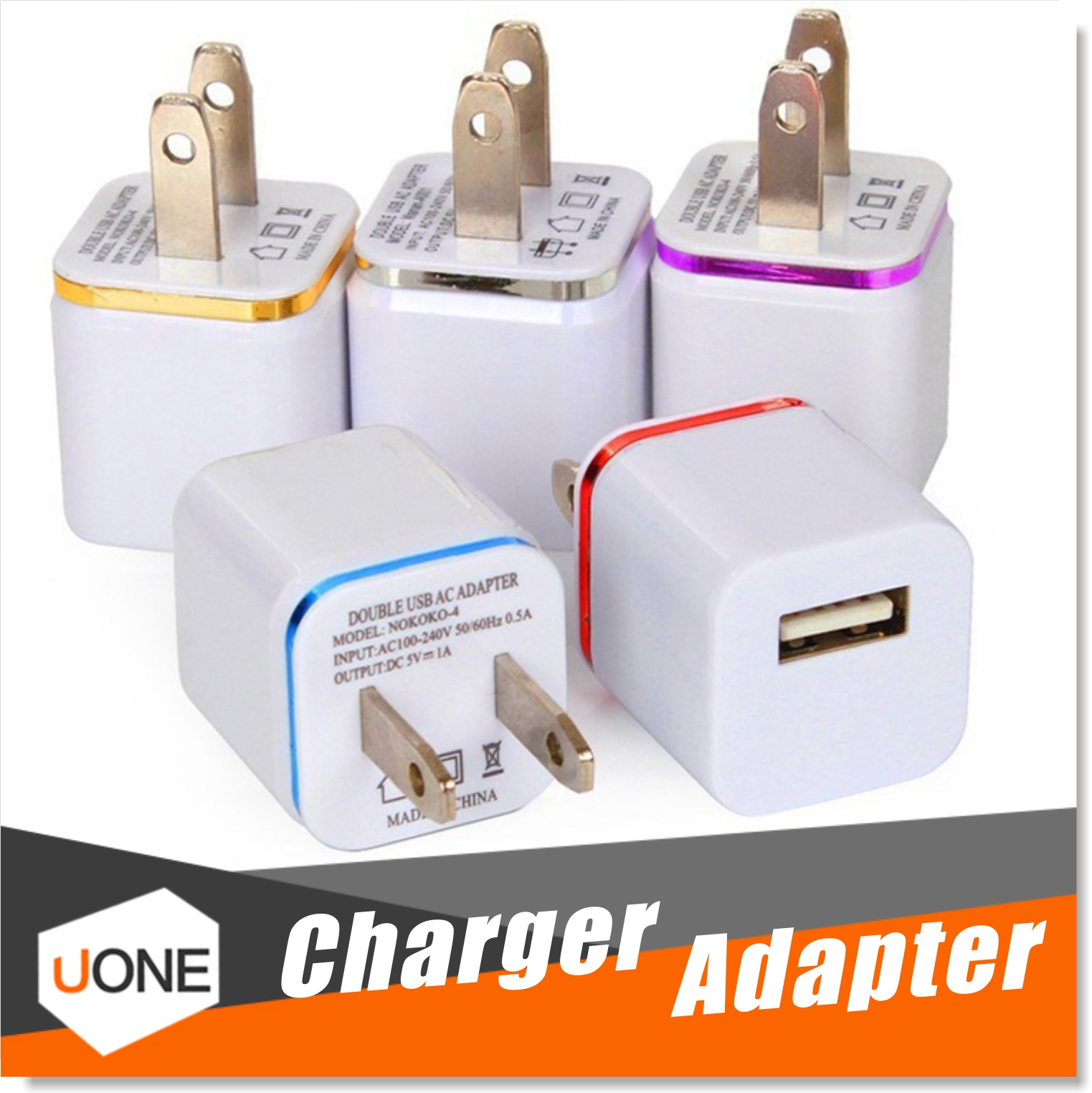 

For iPhone 7 Plus Wall Charger, High Quality 1A/5V Universal USB Ac Wall Travel Power Home Charger Adapter for Samsung S7 iPhone 6/6S Plus