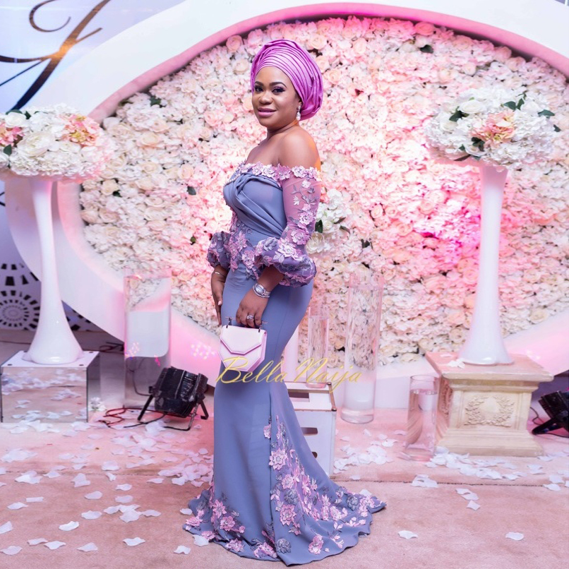 

Off Shoulder Wedding Guest Dress Aso-Ebi Style Floral Applique Long Sleeves Pearls Bridesmaids Dresses Elegant Satin Mermaid Bridesmaid Dres