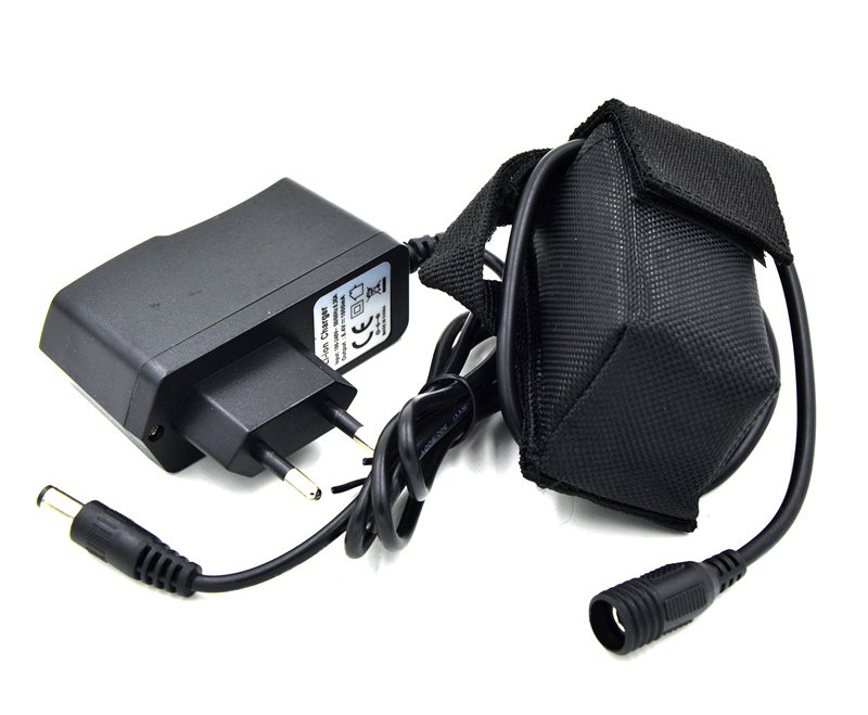 

8.4V 6400mAh 4*18650 Rechargeable Battery Pack for Bike Bicycle Headlamp For Bicycle LED Headlight Battery Pack with Charger