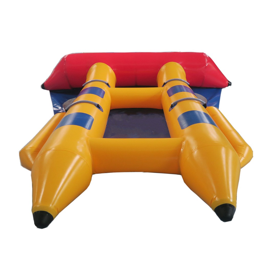 

Inflatable Water Games Banana Boat Inflatable Fly Fish Banana Boat 4 People Playing On The Beach For Sale